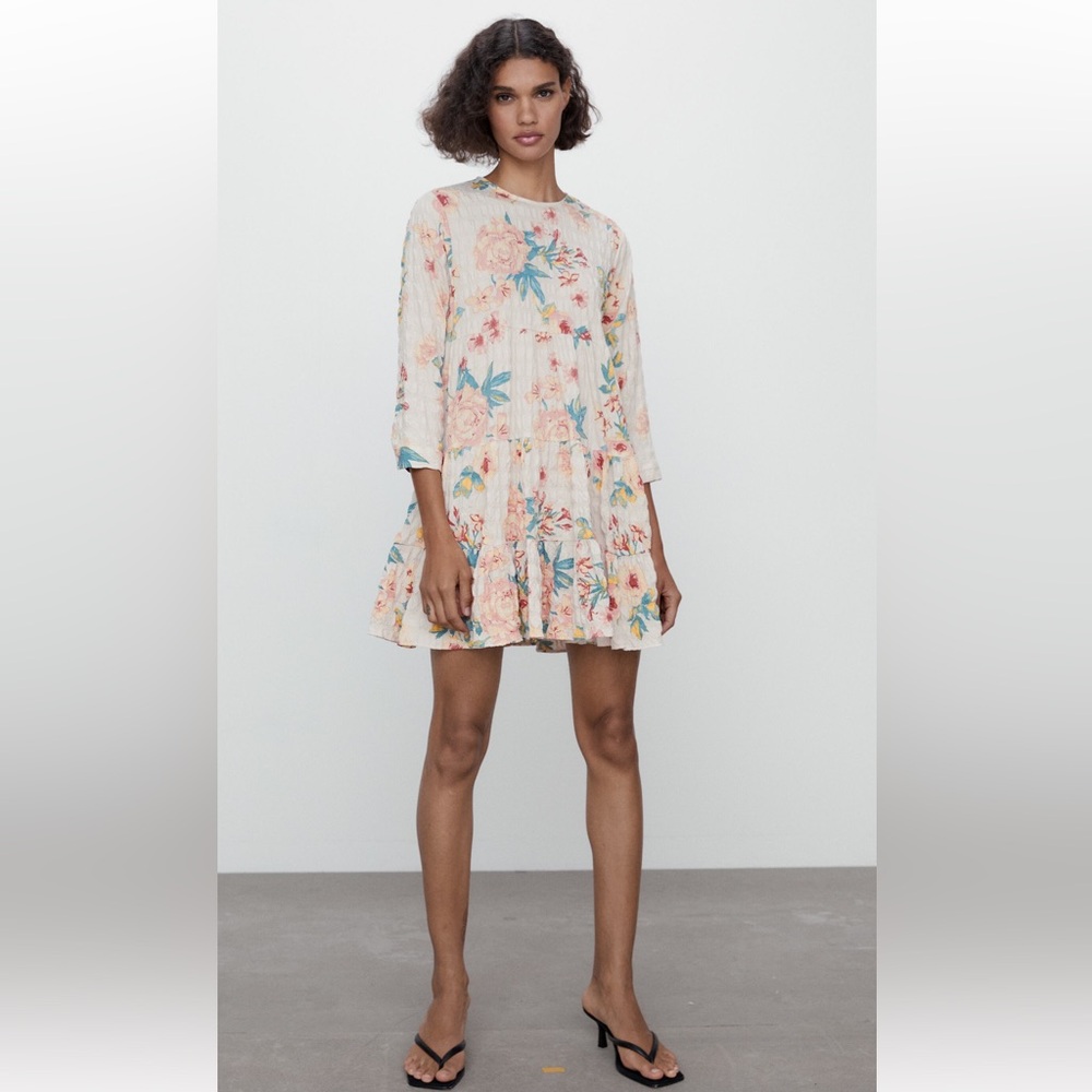 Zara Short Floral Print Dress!